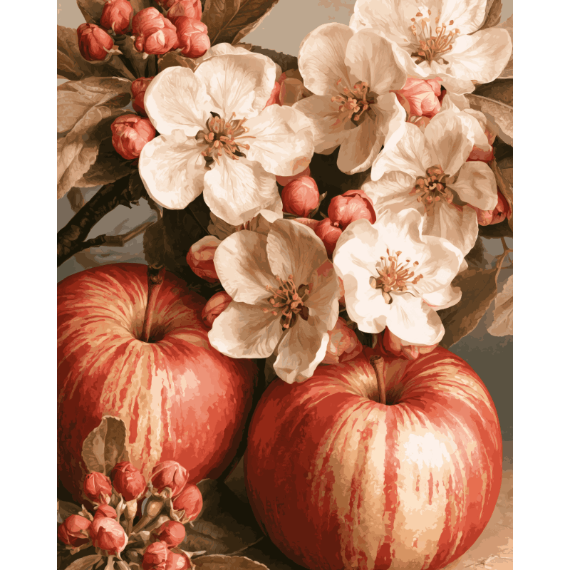 Boomgaard in bloei - Diamond Painting