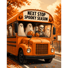 Spookseizoen bus - Diamond Painting