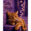 Relaxte kat - Diamond Painting