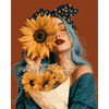 Zonnebloem omhelzing - Diamond Painting