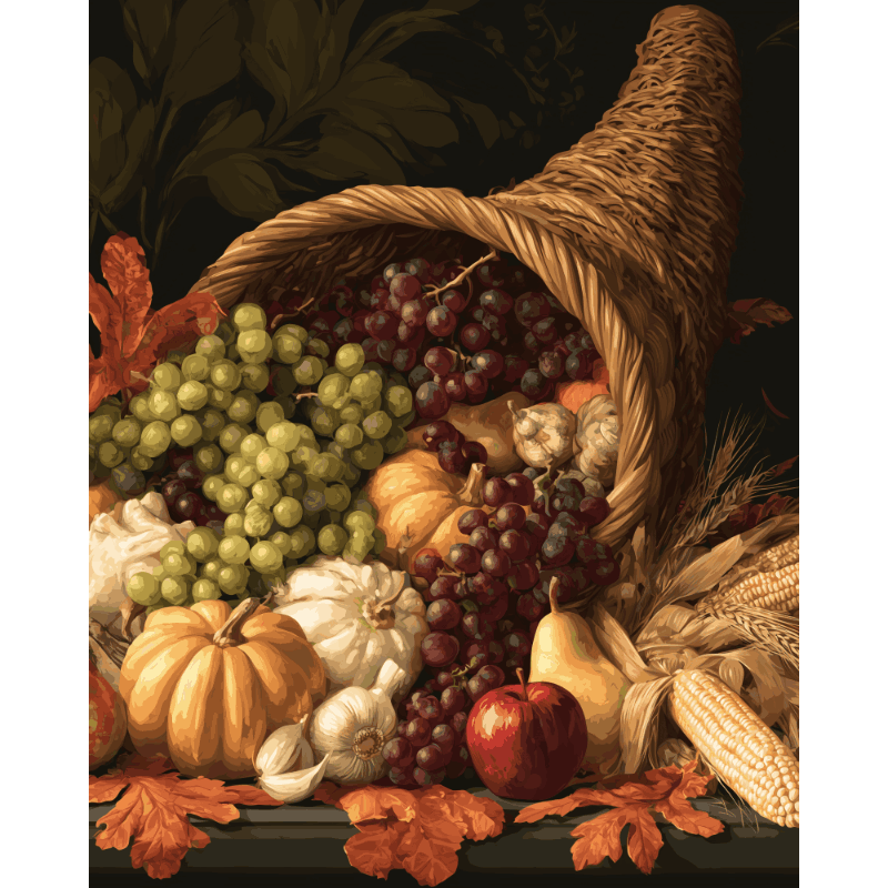 Herfst hoorn - Diamond Painting