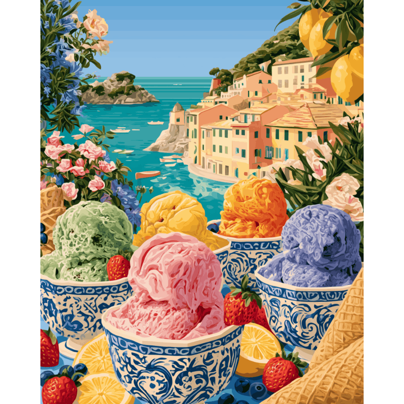 Kust gelato kommen - Diamond Painting