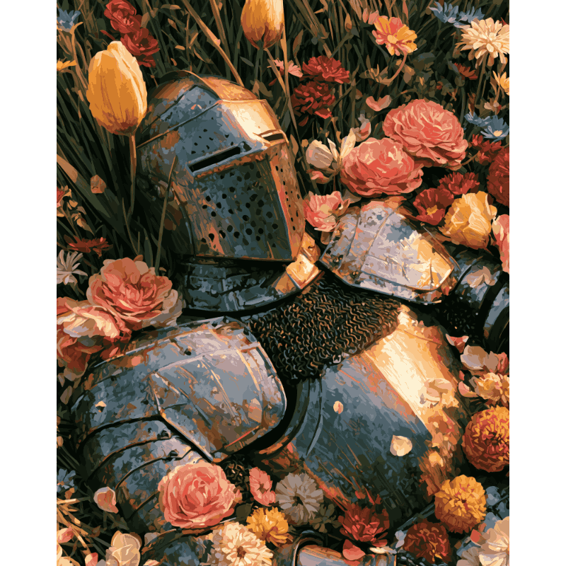Bloemen harnas - Diamond Painting