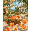 Perzik boomgaard mand - Diamond Painting