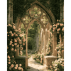 Rozen op ruïnes - Diamond Painting