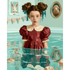Vintage bad flesjes - Diamond Painting