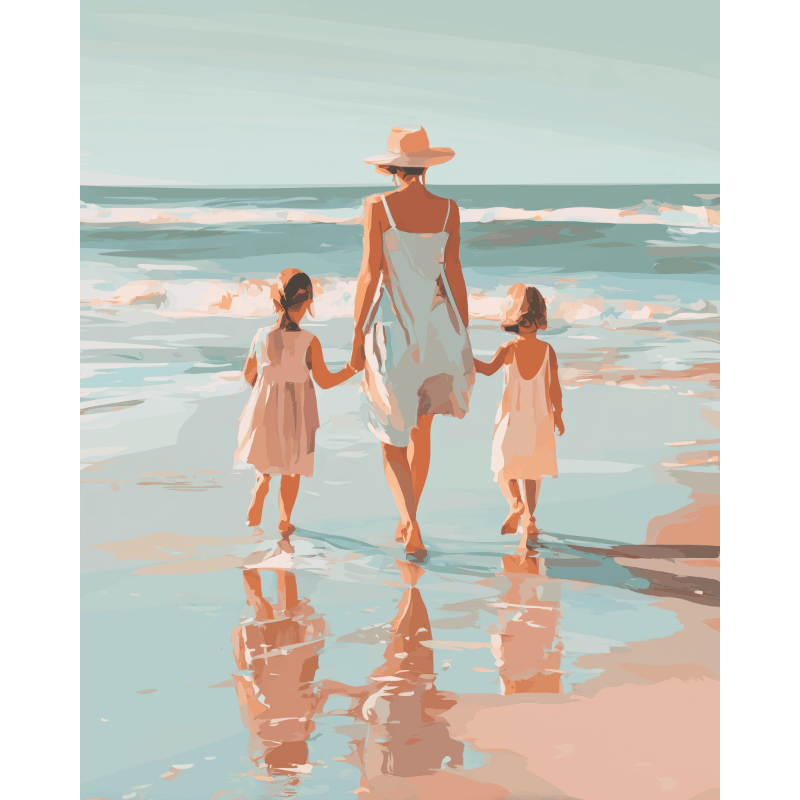 Twee dochters - Diamond Painting