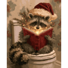 Kersttales op de troon - Diamond Painting