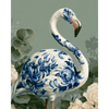 Delfts flamingo in bloei - Diamond Painting