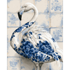 Flamingo op Delfts tegel - Diamond Painting