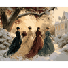 Winterse tuinwandeling - Diamond Painting