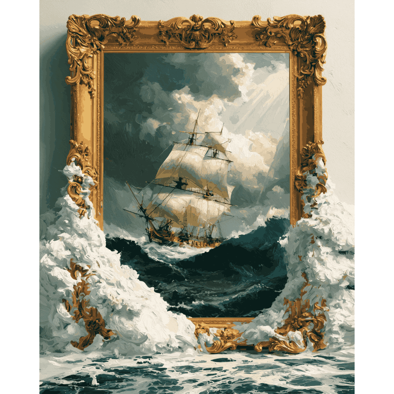 Vergulde reis - Diamond Painting