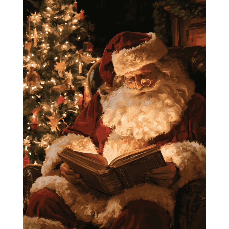 Kerstmans kerstverhaal - Diamond Painting