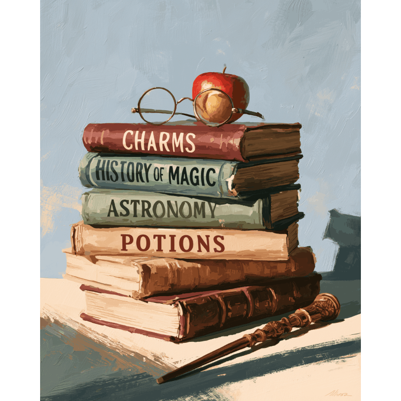 Stapel toverboeken - Diamond Painting