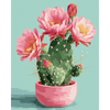 Bloeiende cactus - Diamond Painting