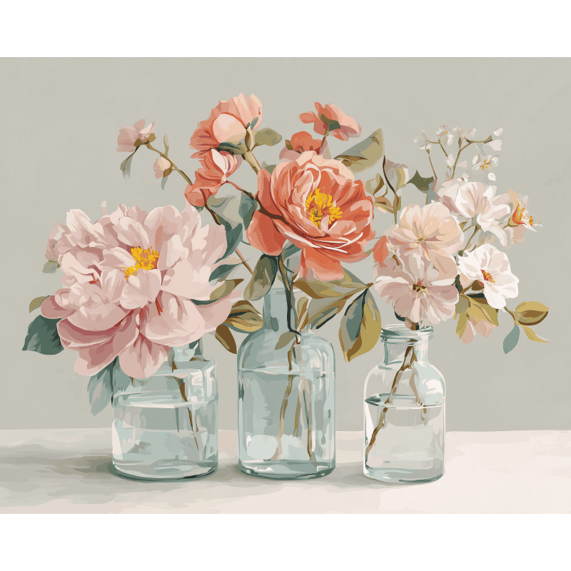 Botanisch glas - Diamond Painting