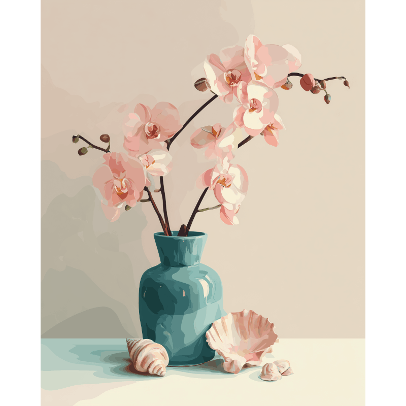 Bloemige elegantie - Diamond Painting