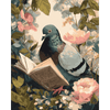 Lezende duif - Diamond Painting