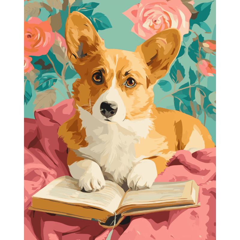 Intelligente Corgi - Diamond Painting