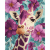 Paarse giraf - Diamond Painting