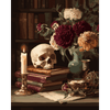 Vintage bibliotheek - Diamond Painting