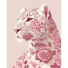Delfts roze luipaard - Diamond Painting