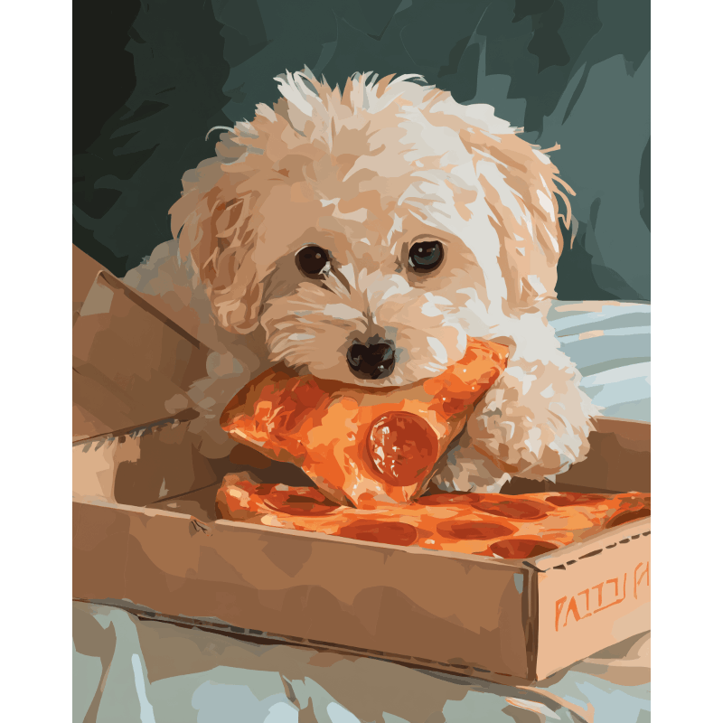 Pizza liefhebber - Diamond Painting