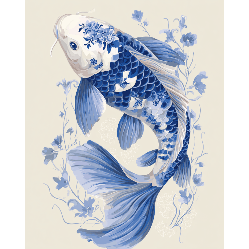 Porseleinen koi - Diamond Painting