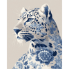 Delfts blauw luipaard - Diamond Painting