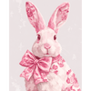 Delfts roze konijn - Diamond Painting