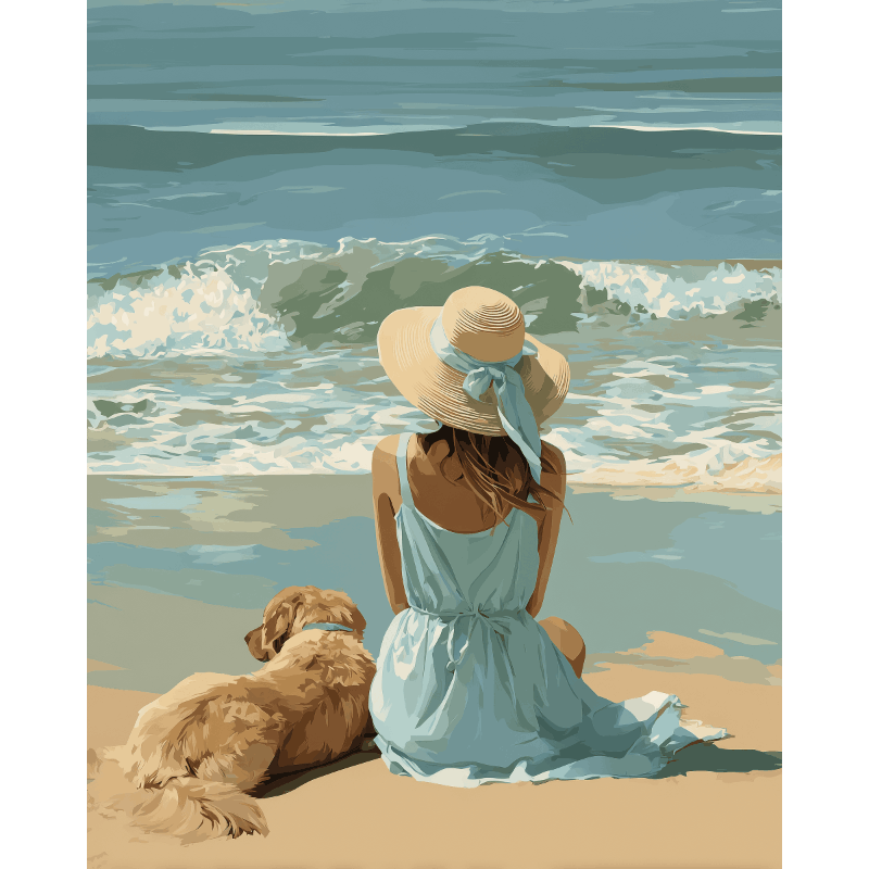 Golven van rust - Diamond Painting