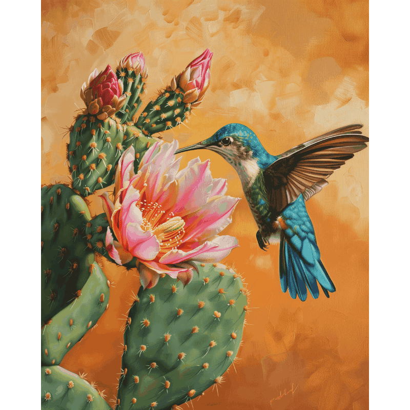 Mexicaanse natuur - Diamond Painting