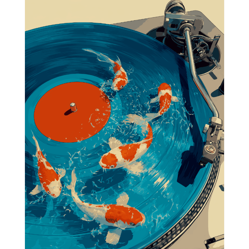 Koi & vinyl - Diamond Painting