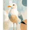 Nieuwsgierige meeuw - Diamond Painting