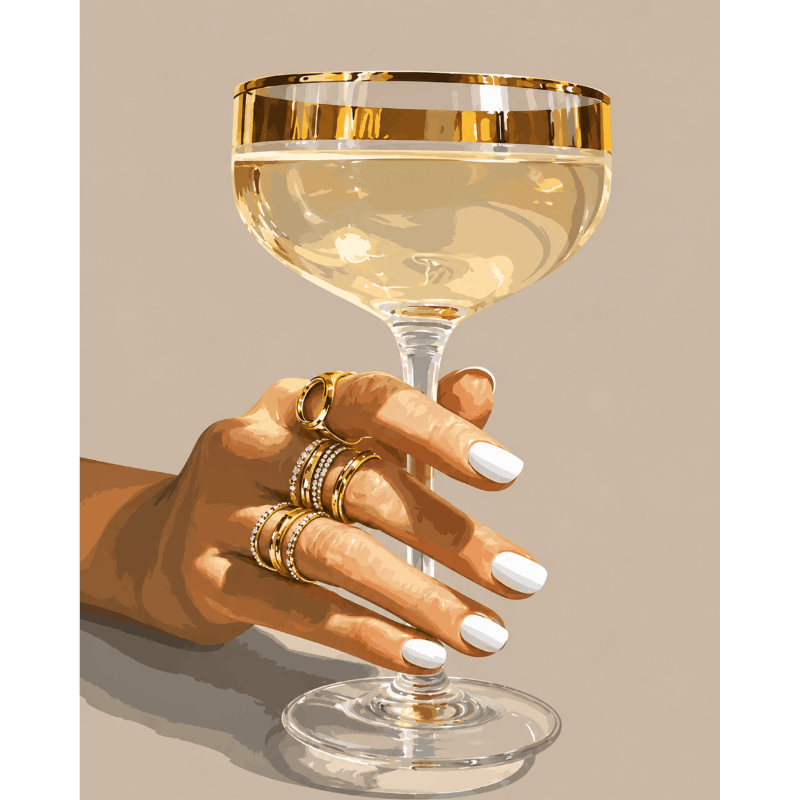 Zin in een drankje - Diamond Painting