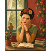 Lezen als Frida - Diamond Painting