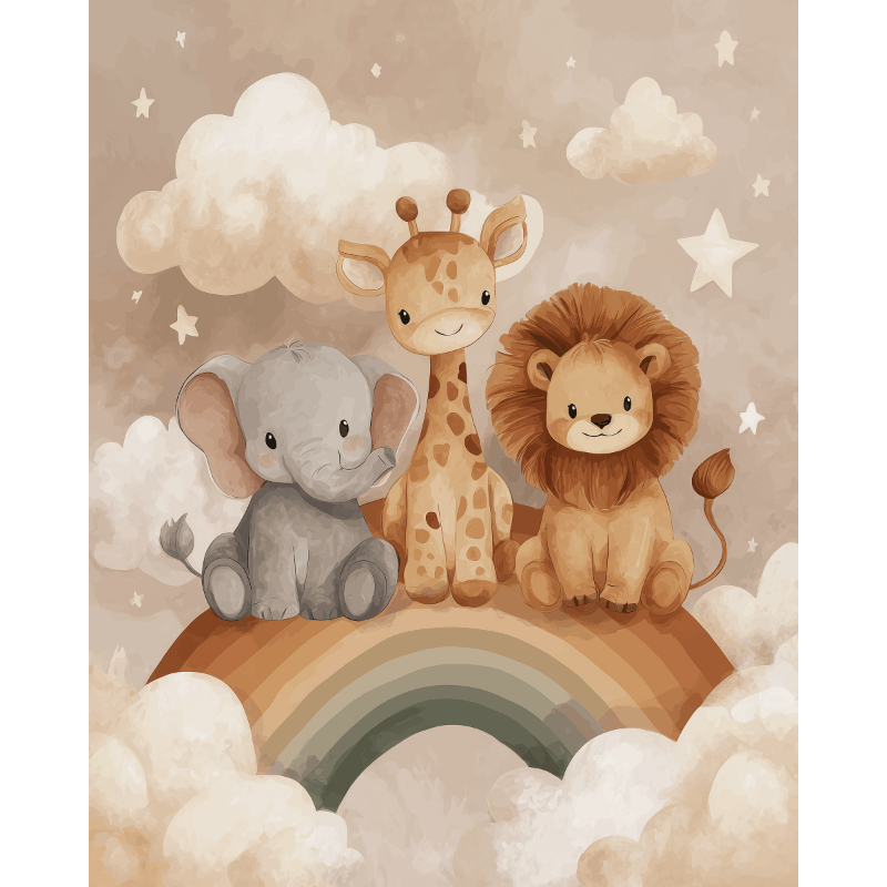 Regenboogvrienden - Diamond Painting