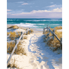 Weg naar het strand - Diamond Painting