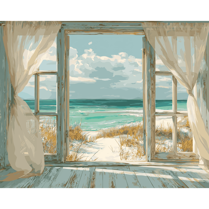 Gefluister van de kust - Diamond Painting