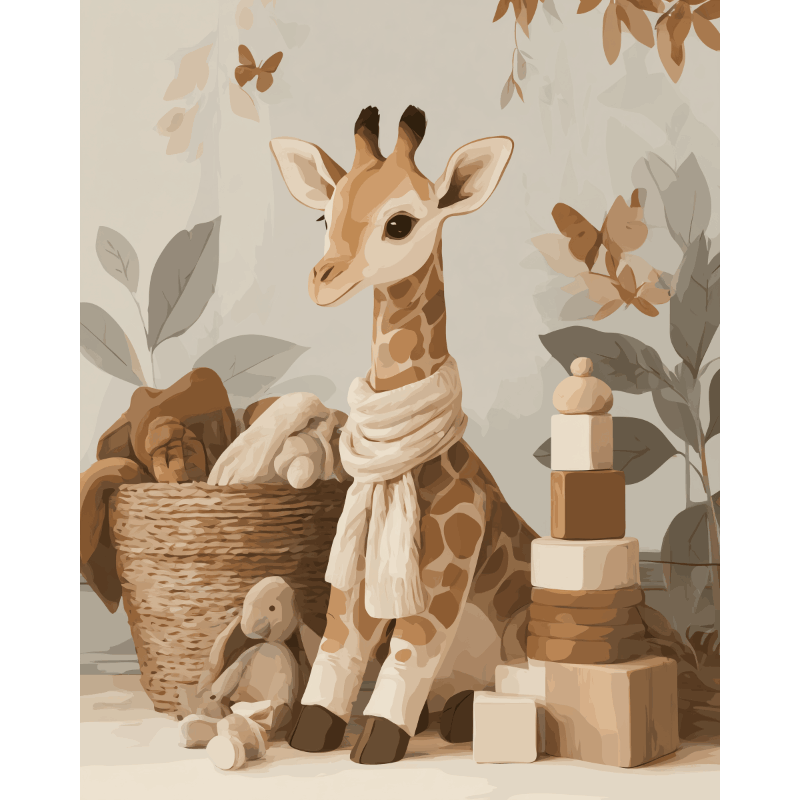 Babygiraffe - Diamond Painting
