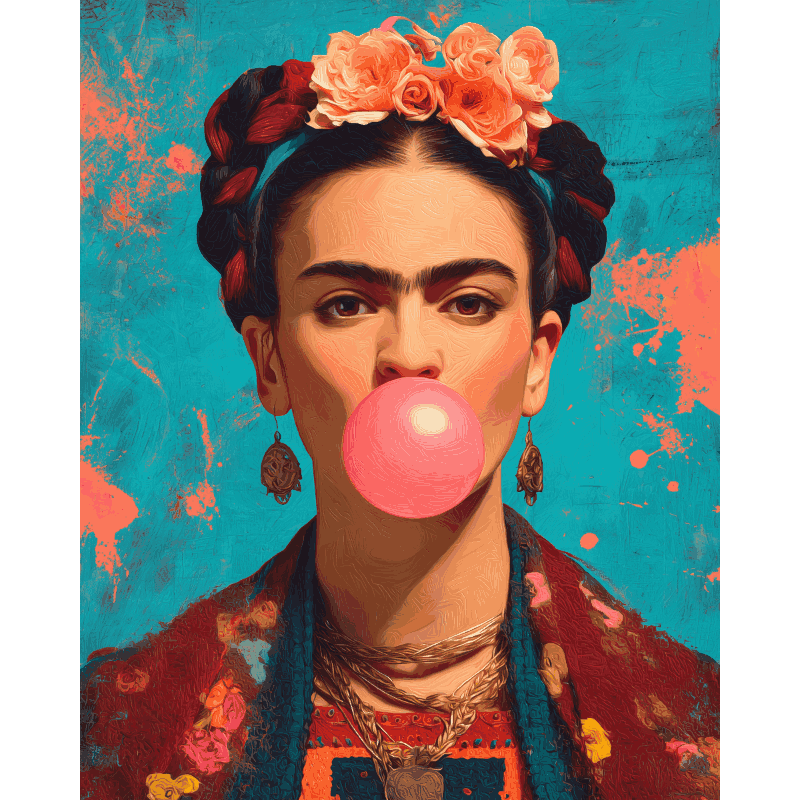 Kauwgom Frida - Diamond Painting