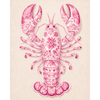 Delfts roze kreeft - Diamond Painting