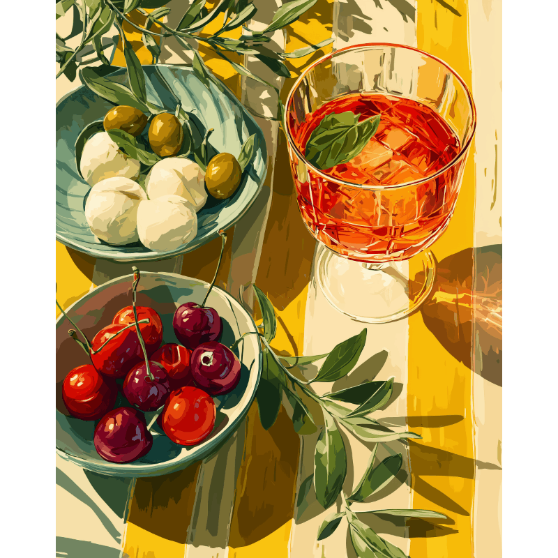 Mediterrane lunch - Diamond Painting