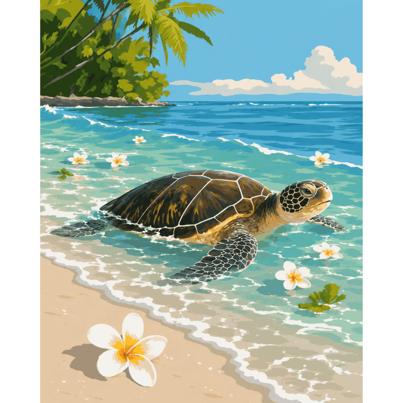 Schildpaddenbaai - Diamond Painting