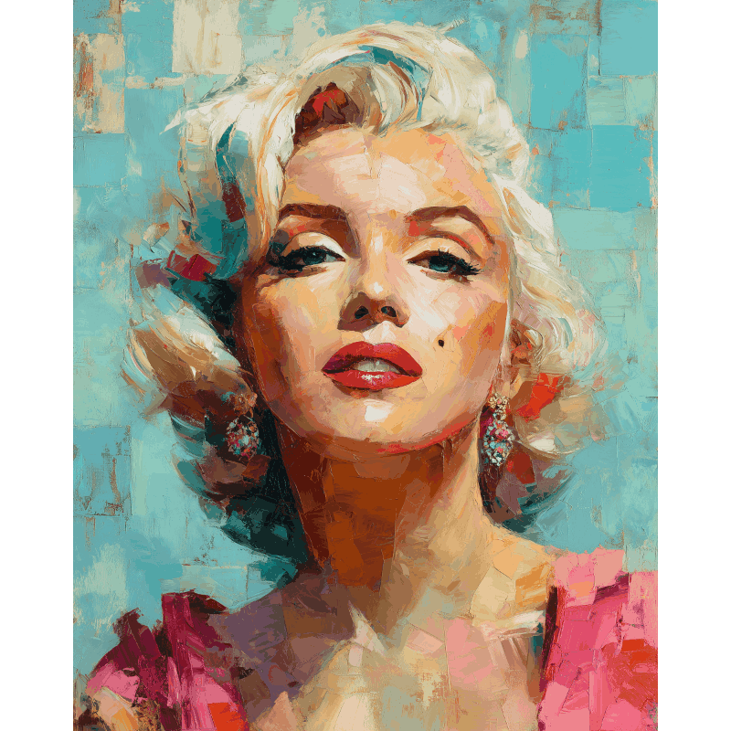 Expressieve Marilyn - Diamond Painting
