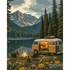 Kamperen in de Rockies - Diamond Painting