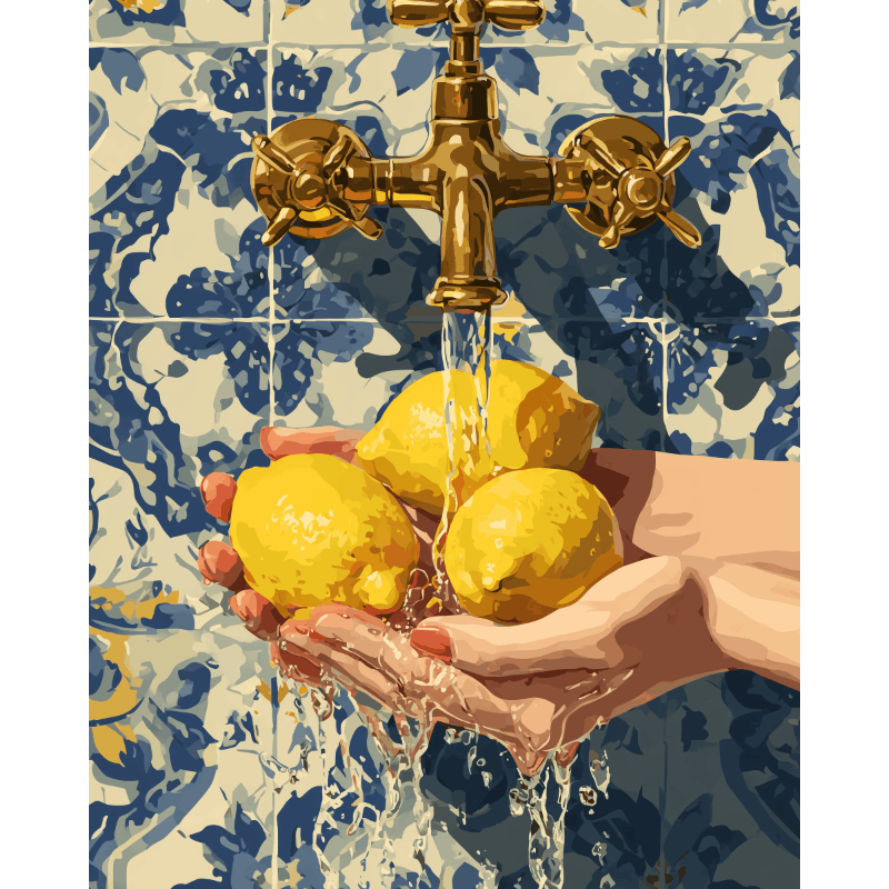 De citroenwas - Diamond Painting