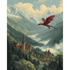 Vallei van draken - Diamond Painting