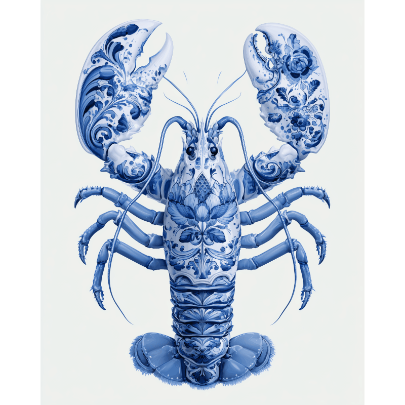 Elegante kreeft - Diamond Painting