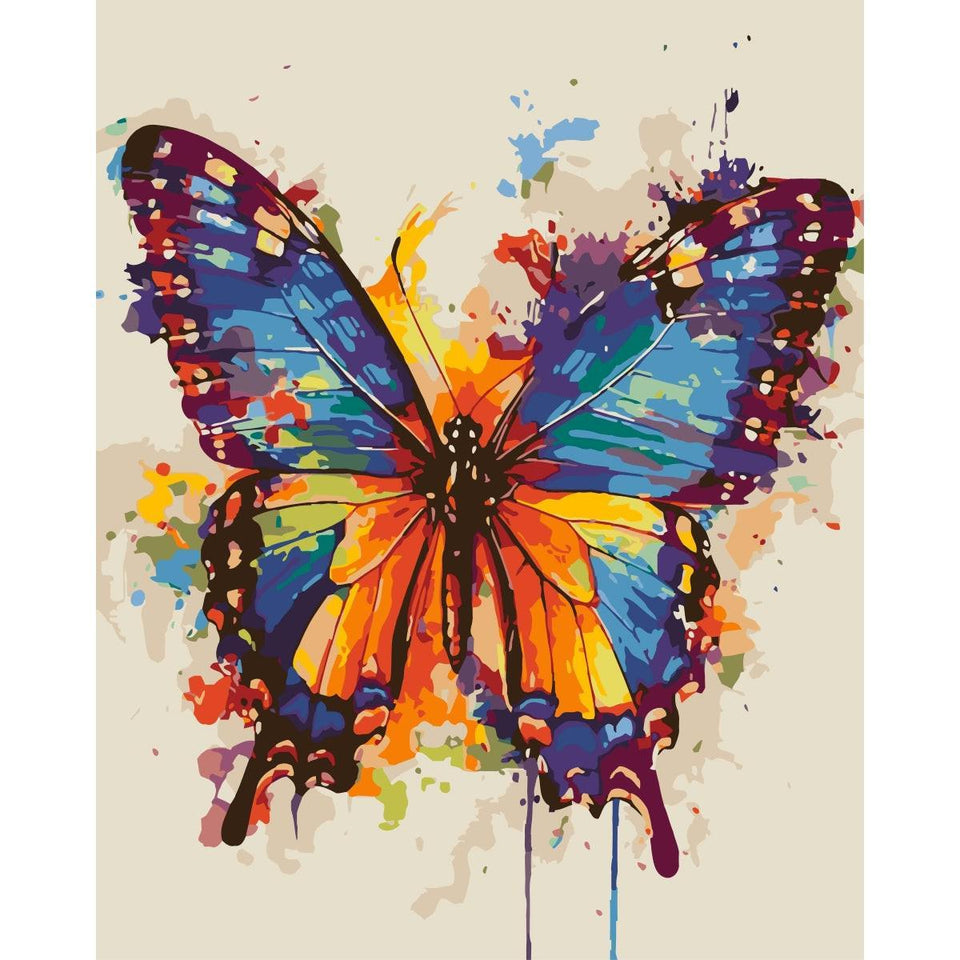 Vlinder - Color Splash - Diamond Painting